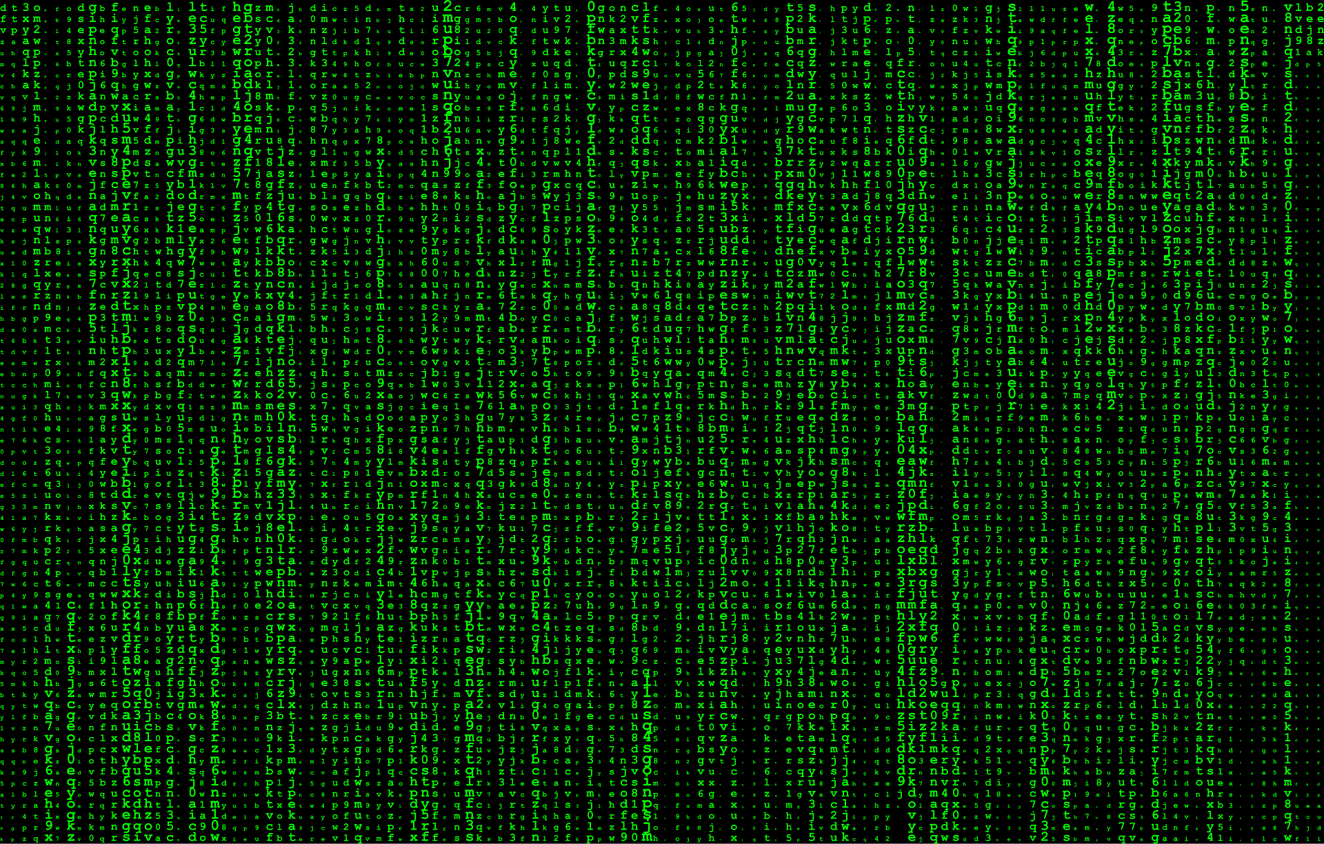 Imagen estilo Matrix con código digital verde representando el ataque a la web de las Infinity GSeries 2026.